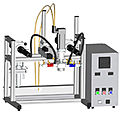 resin mixer-dispenser / with gear pump / flow regulated - B100