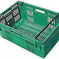 reusable container / plastic - 600 x 400 x 247 mm, max. 470 l