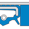 rotating shaft seal - max. 80 °C, max. 0.05 MPa | COMBI series