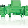 screw refrigeration compressor / semi hermetic - max. 963 m³/h, 50 - 90 Hz | HSK series