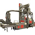 shot blasting machine with wire mesh conveyor - RDGE