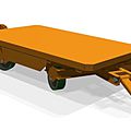 single front swiveling axle trailer - max. 2000 lbs
