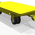 single front swiveling axle trailer - max. 10000 lbs