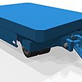 single front swiveling axle trailer - max. 20000 lbs