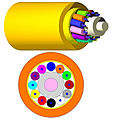 tight buffered fiber optic cable / indoor - 900 um | LANmark-OF series