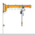 wall jib crane / inverted / rotating - 80 - 500 kg, 2 000 - 7 000 mm | CS/LWX series