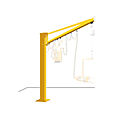 rotating jib crane / pillar - 125 - 500 kg, max. 270° | LSX