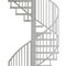 Spiral Staircase Indus Linea Baro Gei Gitterroste Stainless