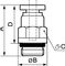 Pneumatic Fitting Rpd Mg Series Prevost Push In Polymer