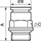 Pneumatic Fitting Rmd Mg Series Prevost Push In Nickel Plated