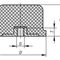 Rubber stop 26115 norelem Éléments standard mécaniques