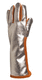 heat-resistant handling gloves with aluminized back