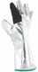 heat-resistant handling gloves with aluminized back