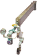 radial flame gas burner