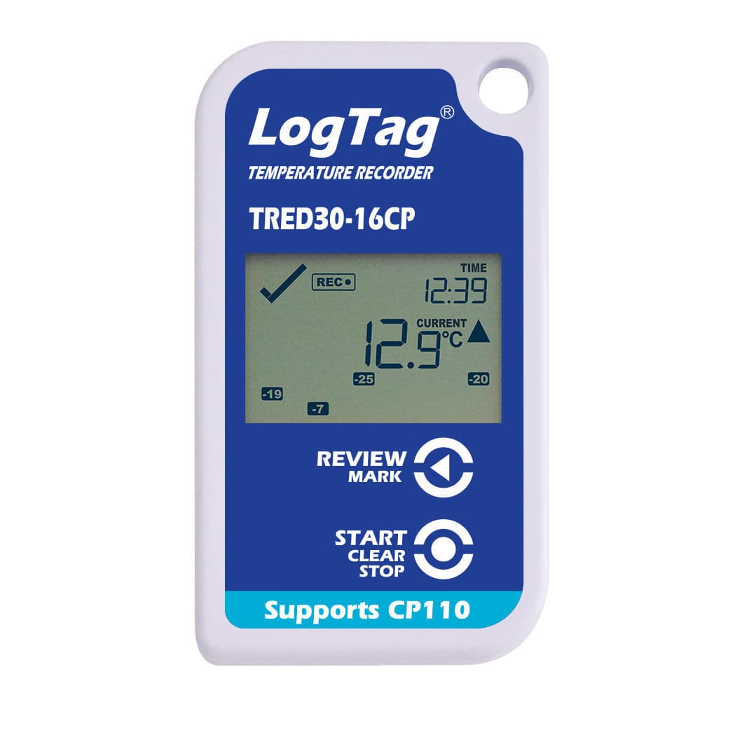 温度データロガー TRED30 16 Logtag 液晶ディスプレイ ストック用 連続