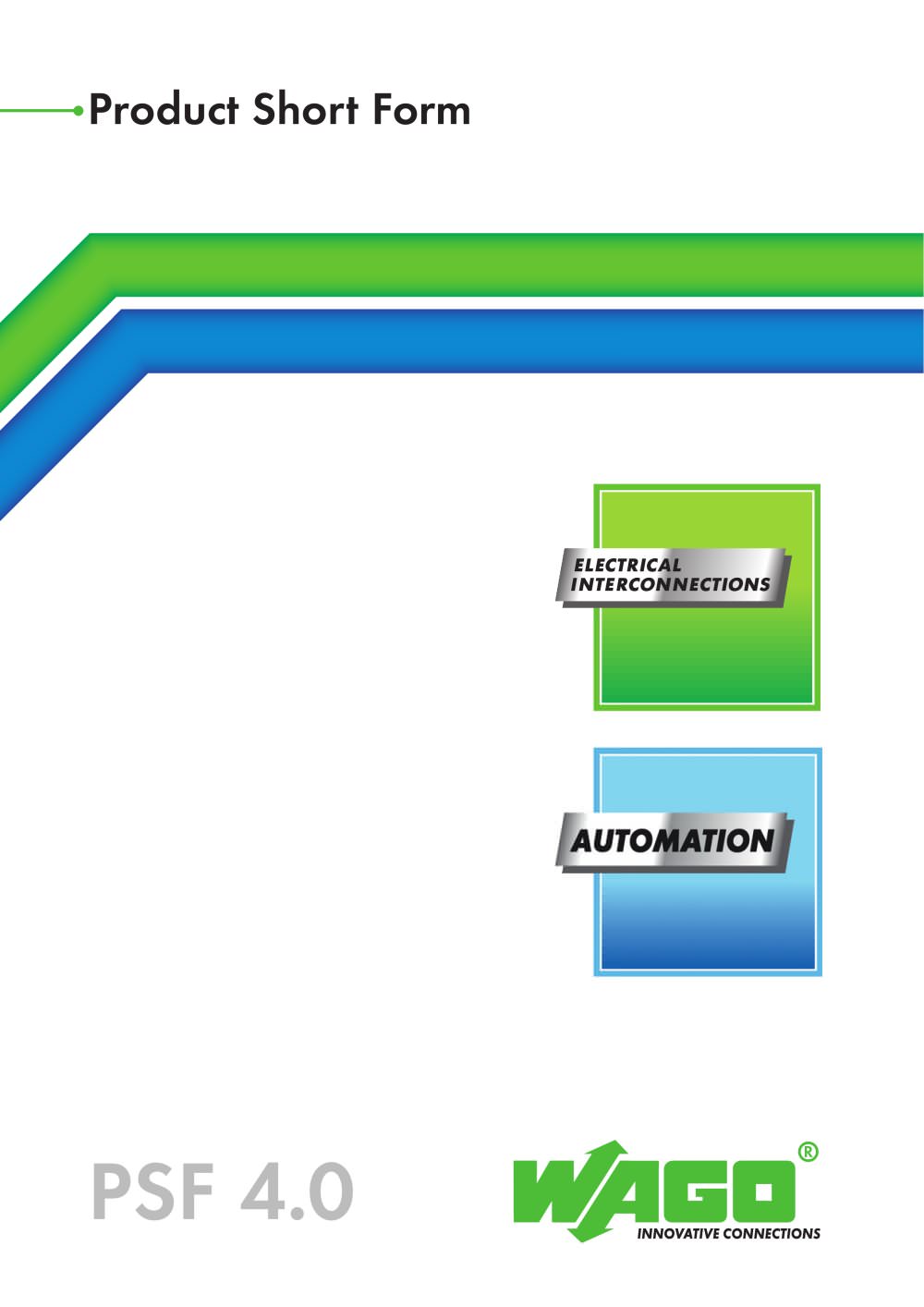 Shortform catalogue electrical interconnection and electronics (S 773: with pushwire connectors for solid and stranded wires) - WAGO