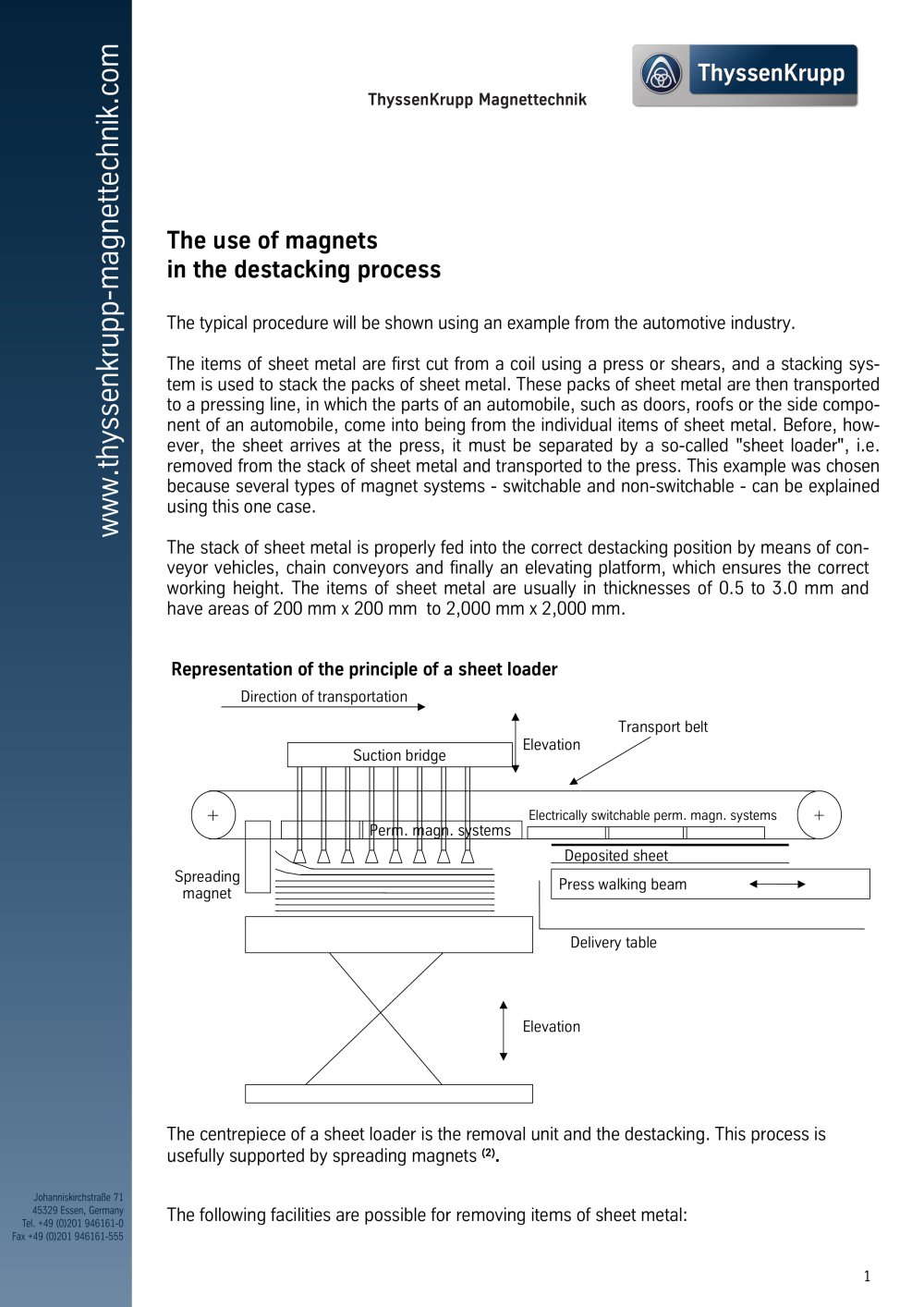 the use of magnets