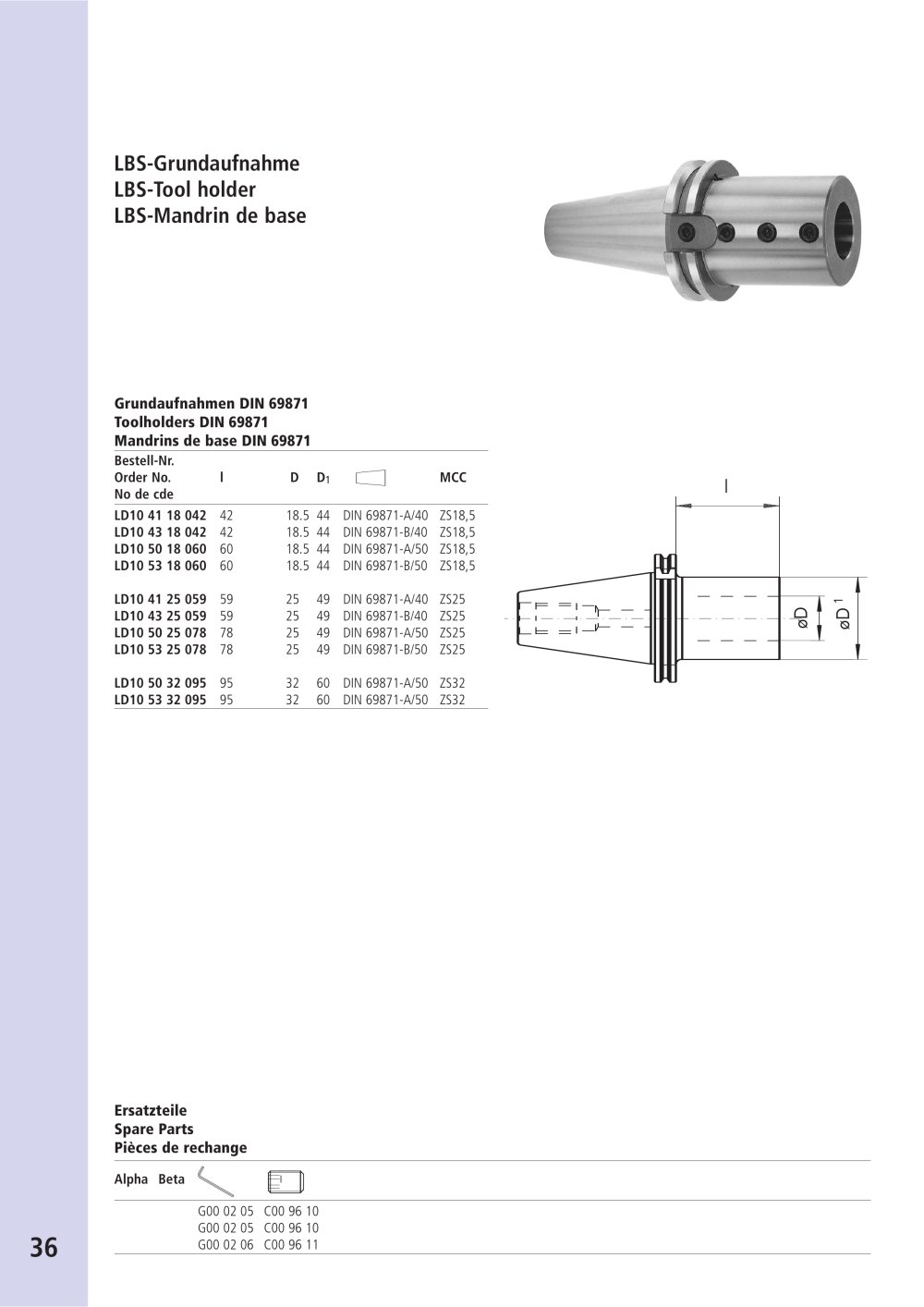 LBS-Tool holder - Urma