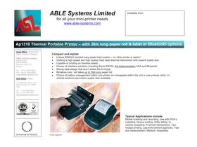 AP1310 Portable Thermal Printer with Bluetooth options