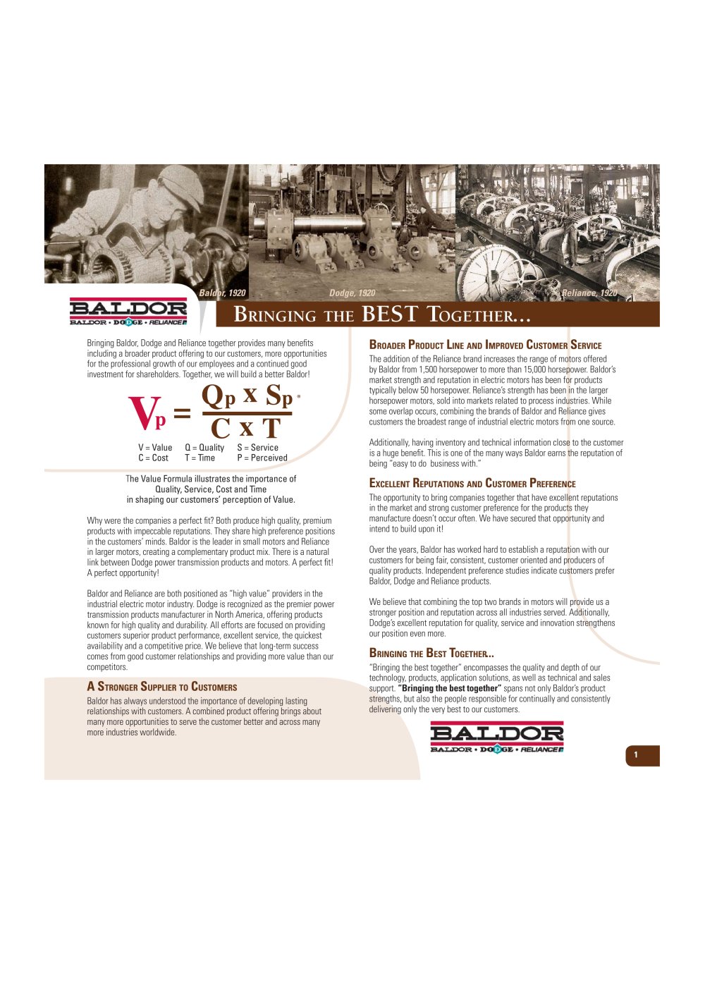 BALDOR - Dodge - Reliance - 