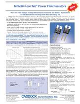 MPM20 TO-220 Metal Tab Power Film Resistors with 