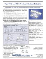 Type T912 and T914 Precision Resistor Networks 