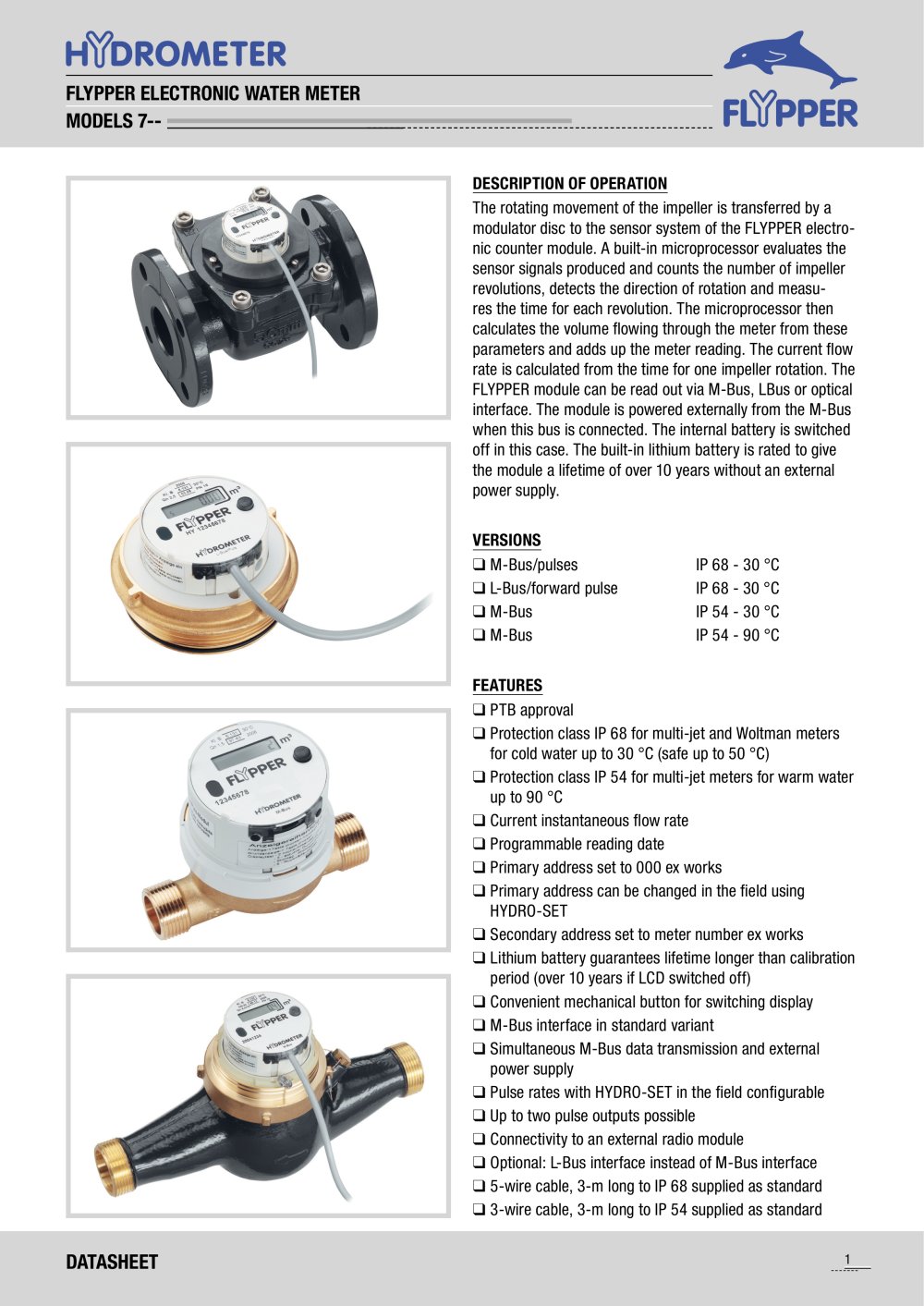 Flypper Electronic Water Meter - HYDROMETER