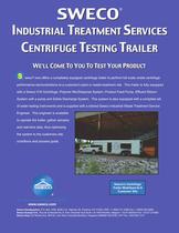 Sweco Industrial Treatment Services Centrifuge Testing Trailer