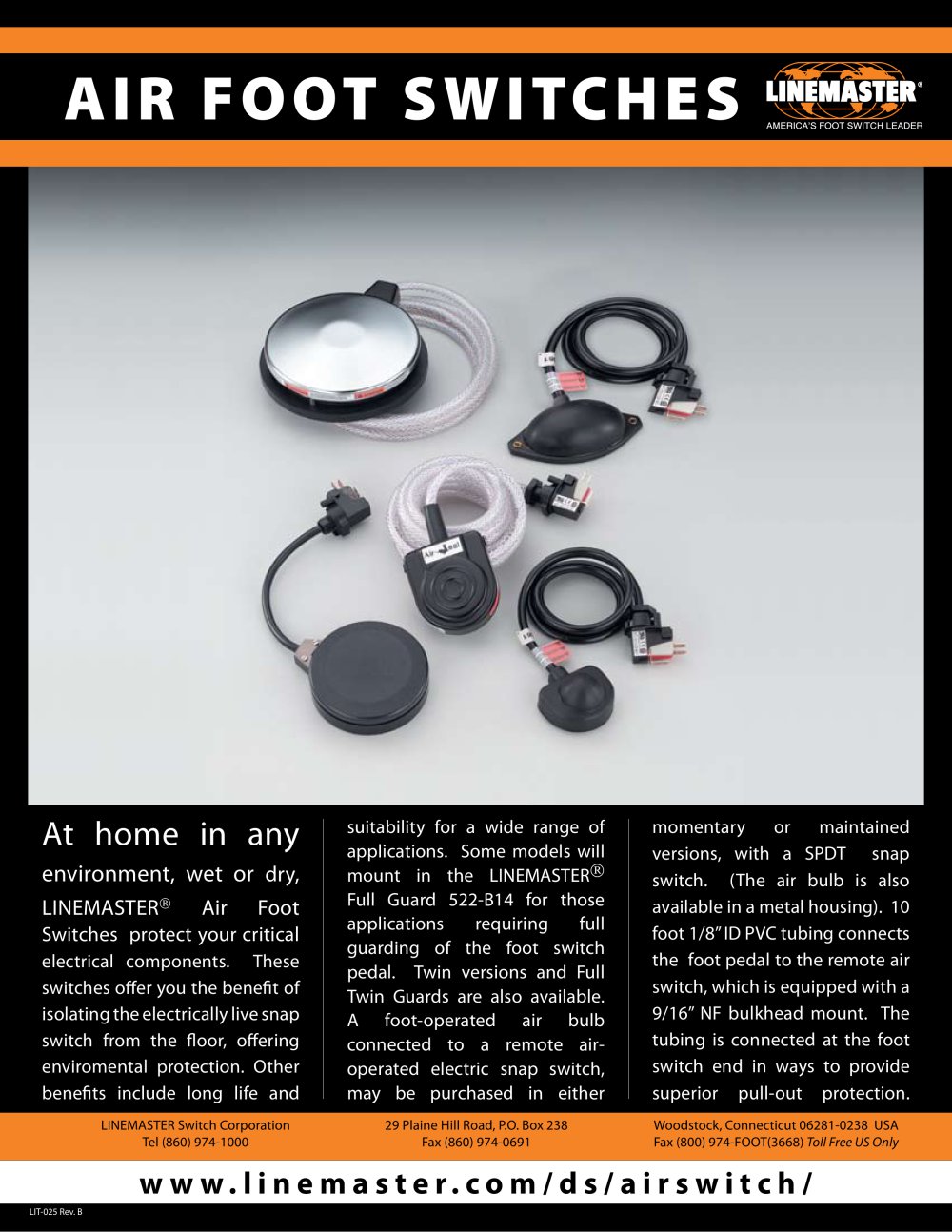Air Foot Switches - Linemaster
