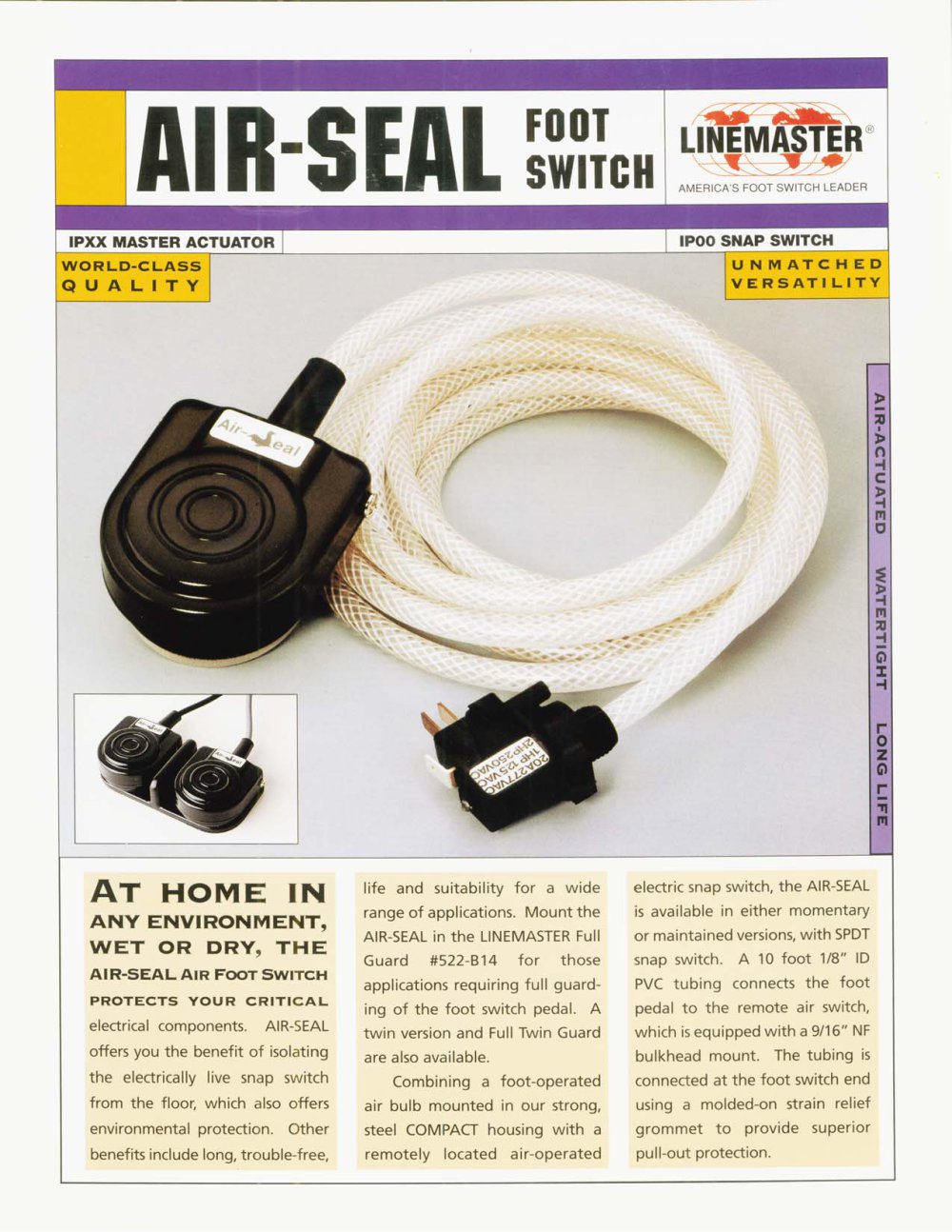 Air-Seal Foot Switch - Linemaster