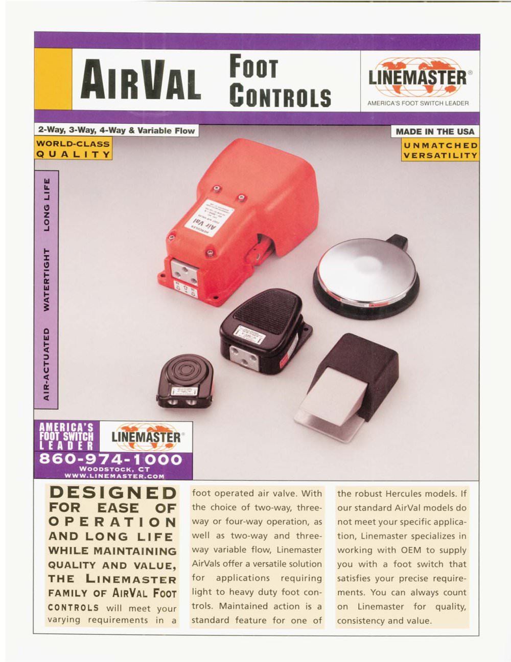 AirVal Foot Control Switches - Linemaster