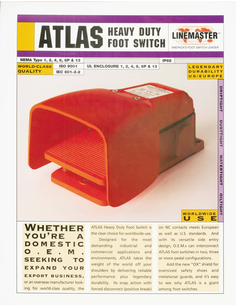 Atlas Heavy Duty Foot Switch - Linemaster