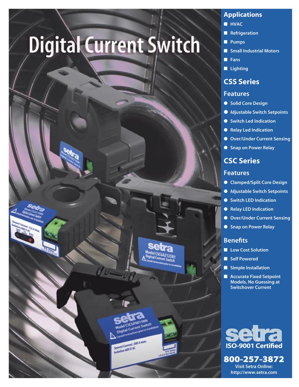 Model CSS/CSC Data Sheet - SETRA