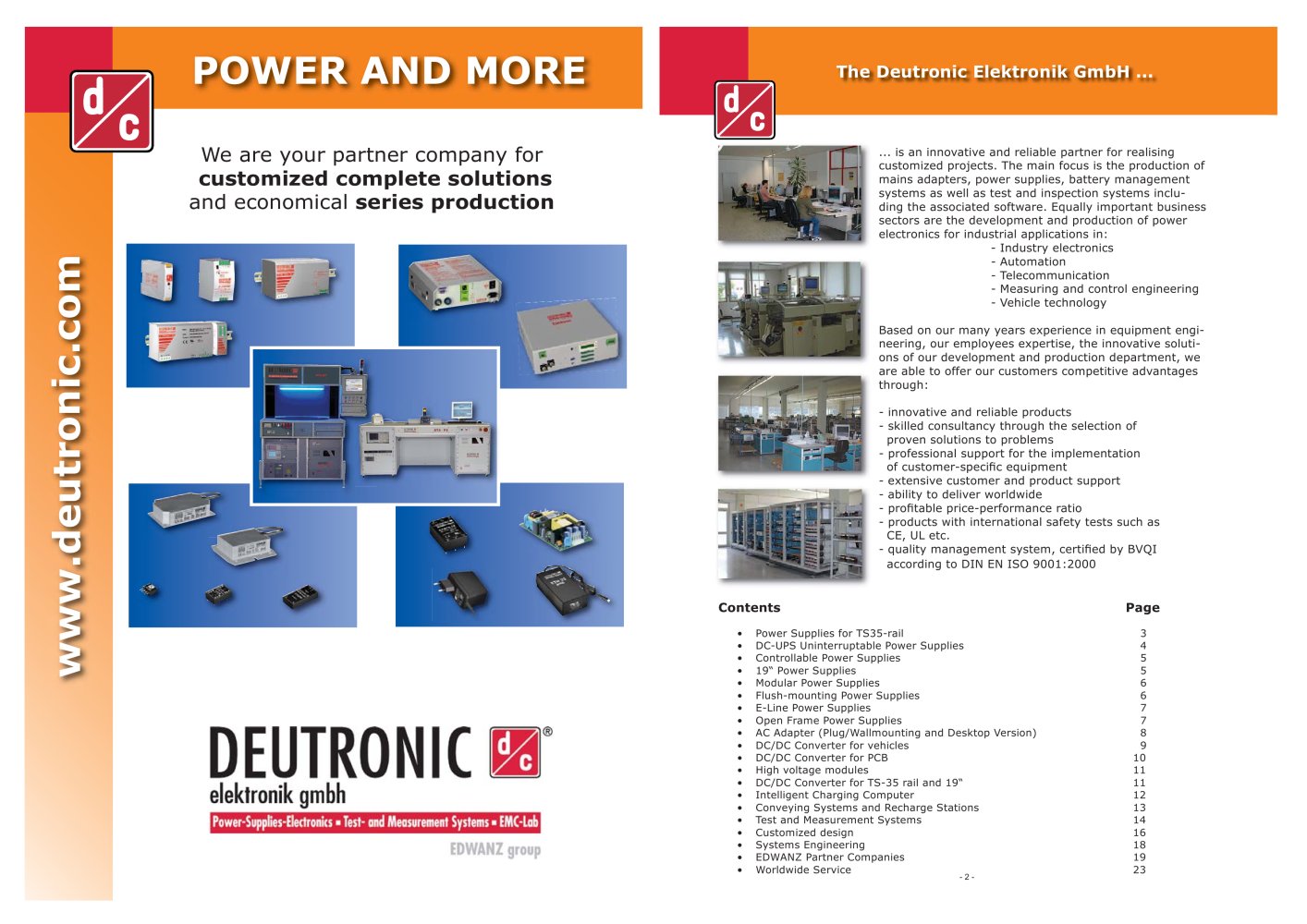 Overview Power & More - DEUTRONIC