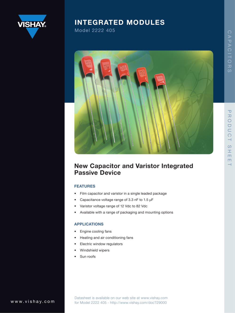 Capacitor/Varistor Integrated Device - VISHAY