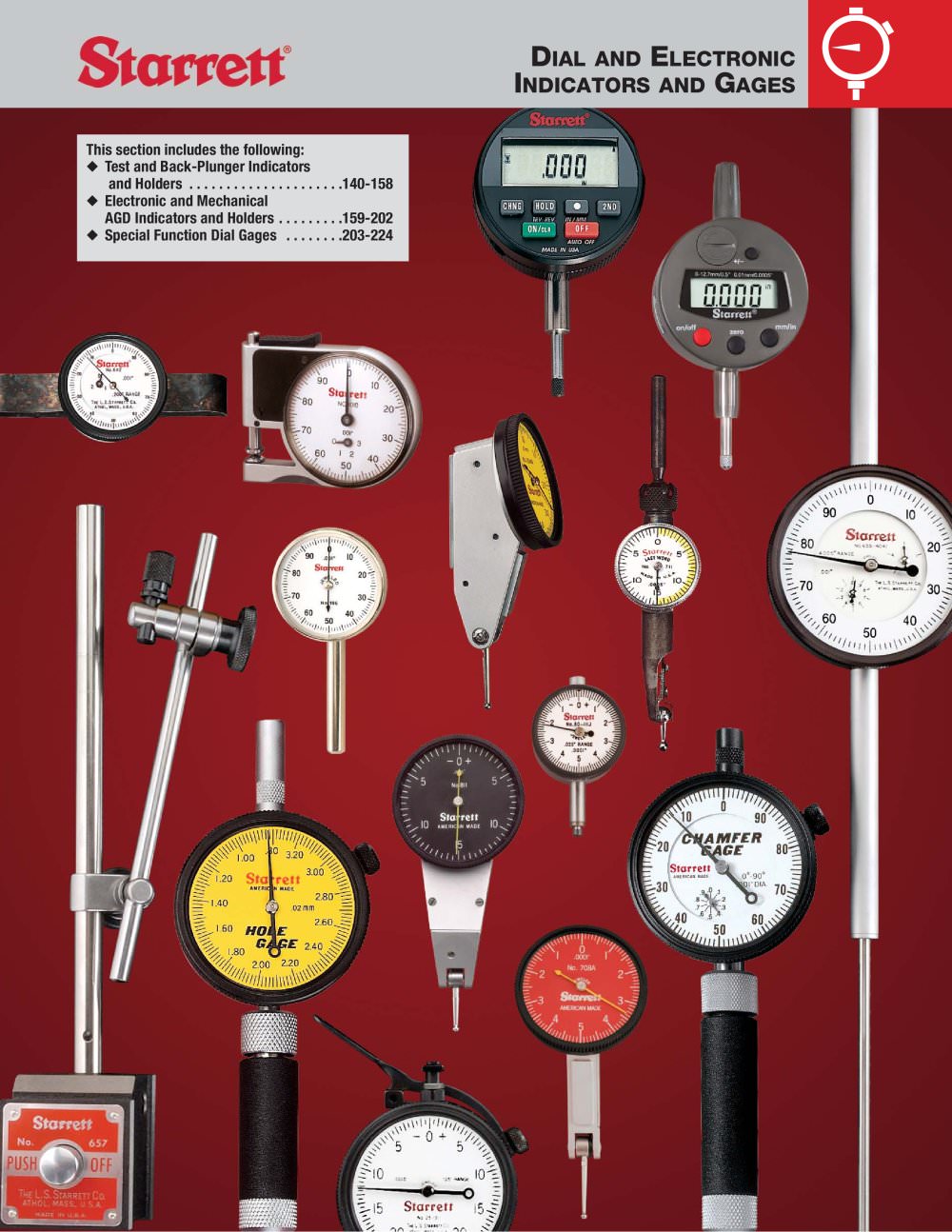 DIAL AND ELECTRONIC INDICATORS AND GAGES - STARRETT