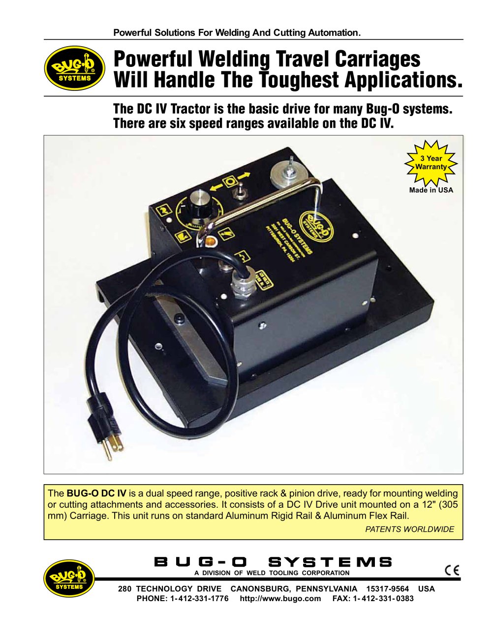 DC-IV Tractor - BUG-O Systems
