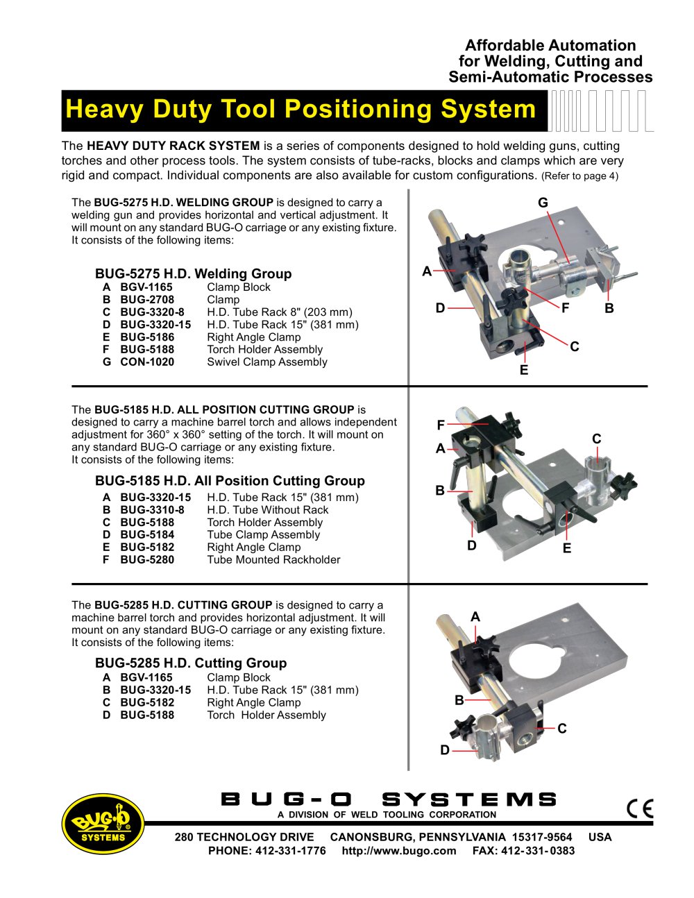 Heavy Duty Tool Positioning System - BUG-O Systems