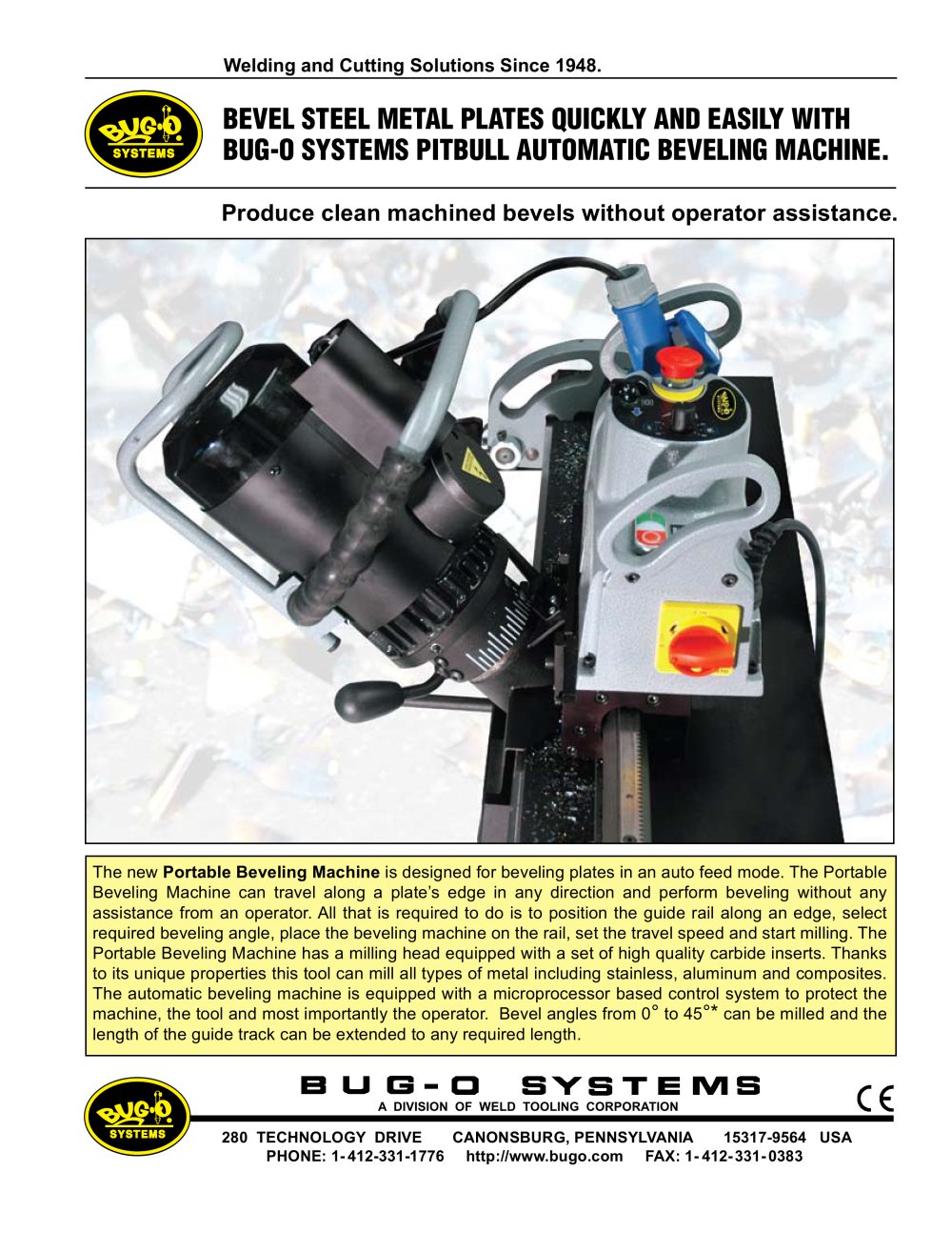 Pitbull Beveler - BUG-O Systems