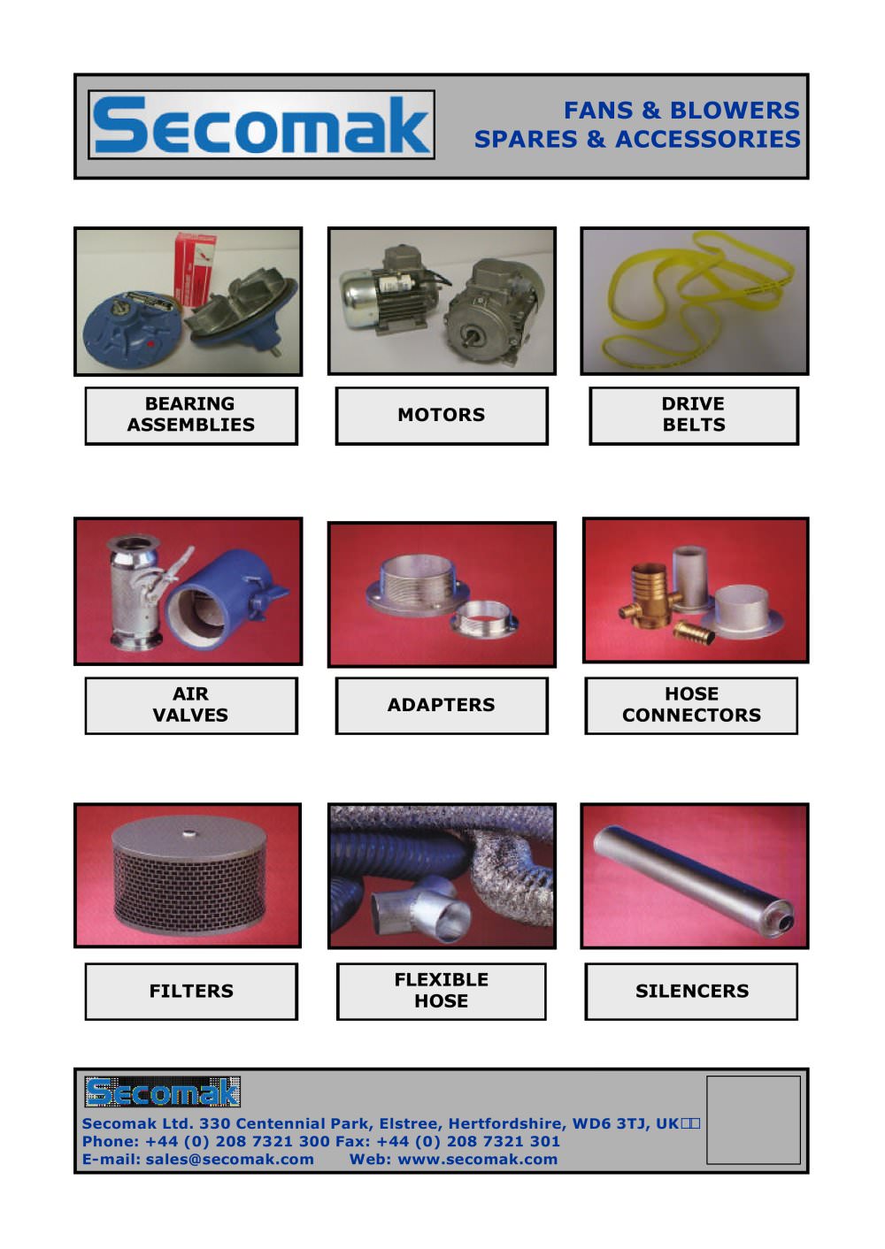 Fans & Blowers Spares - SECOMAK