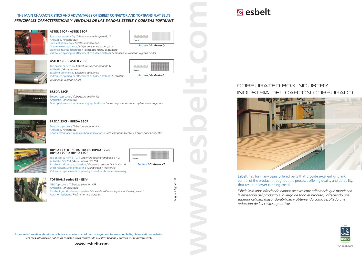 CORRUGATED BOX INDUSTRY - ESBELT