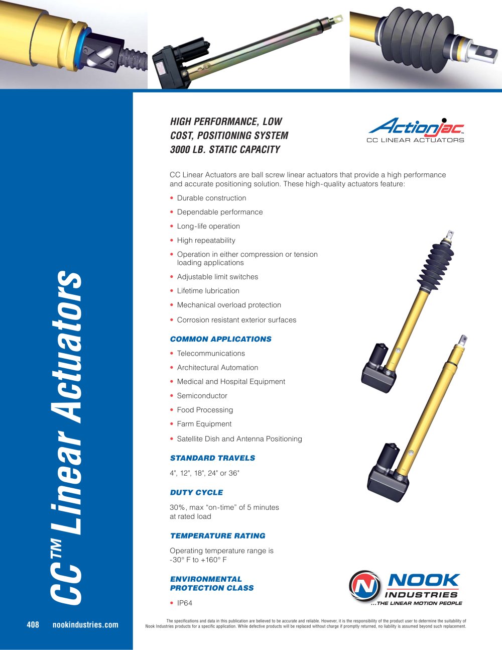 CC Linear Actuator - NOOK INDUSTRIES