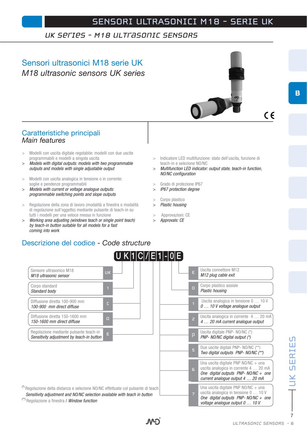M18 ultrasonic sensors - Micro Detectors