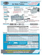 FGXS Air Slide Table Catalog
