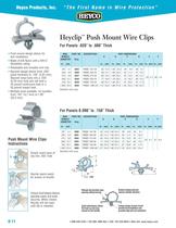 Heyclip™ Push Mount Wire Clips For Panels 0.090