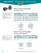 Heyco� Feets of Strength� FSD�Feet with Drive Pin