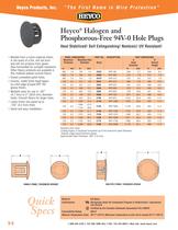 Heyco� Halogen and Phosphorous-Free 94V-0 Hole Plugs