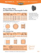 Heyco� Hole Plugs for Double D Mounting Holes