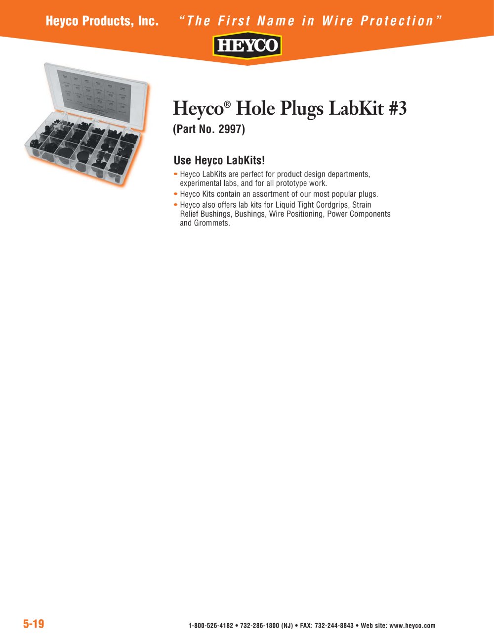 Heyco&reg; Hole Plugs LabKit - Heyco