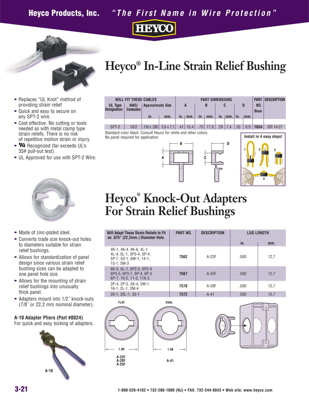 Heyco&reg; Knock-Out Adapters For Strain Relief Bushings - Heyco